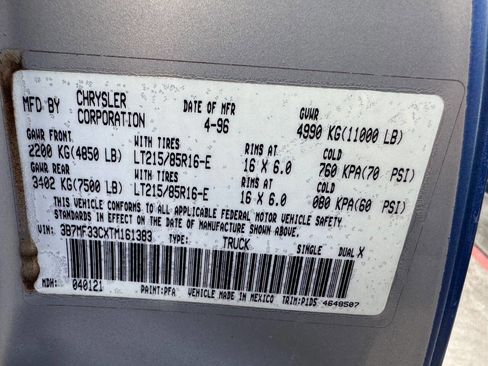 Used 1996 Dodge Ram 3500 Truck 4x4 Club Cab image 27