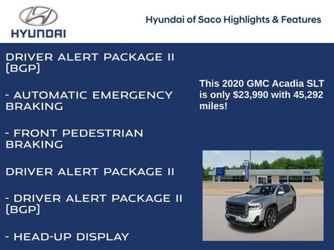 Used 2020 GMC Acadia SLT w/ Driver Alert Package II image 16