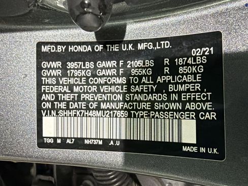 Used 2021 Honda Civic Sport image 11