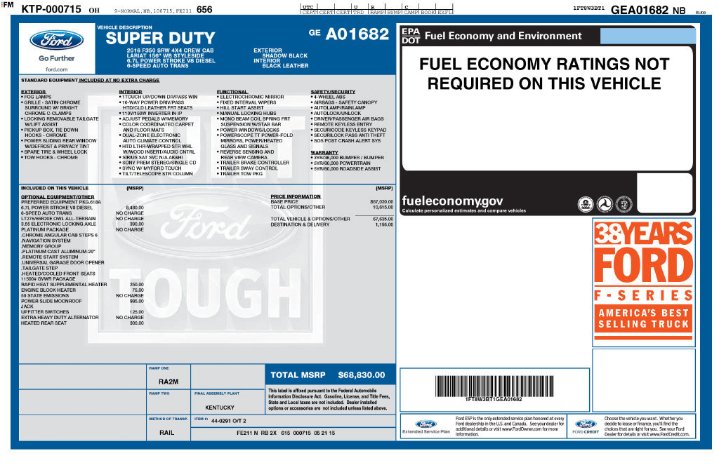 Used 2016 Ford F350 Platinum AWD/4WD image 15