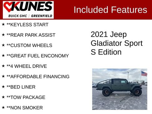 Used 2021 Jeep Gladiator Sport image 3