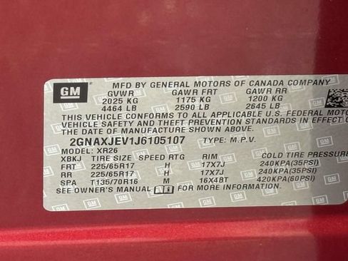 Certified 2018 Chevrolet Equinox LT FWD image 26