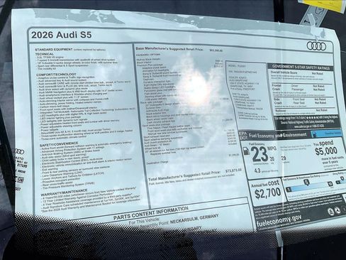 New 2026 Audi S5 Premium Plus AWD/4WD image 19