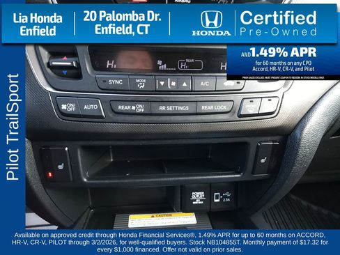 Certified 2022 Honda Pilot TrailSport image 21