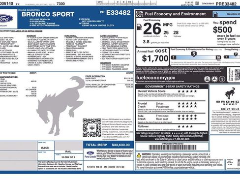 Certified 2023 Ford Bronco Sport Big Bend AWD/4WD image 33