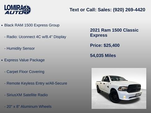 Used 2021 RAM 1500 Express w/ Wheel & Sound Group AWD/4WD image 27
