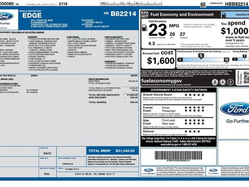 Used 2017 Ford Edge SE AWD/4WD image 16