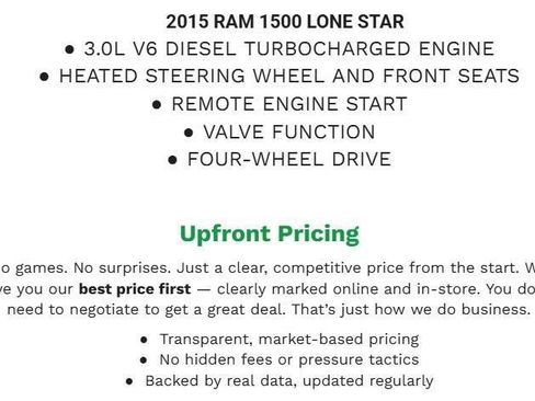 Used 2015 RAM 1500 Big Horn AWD/4WD image 2