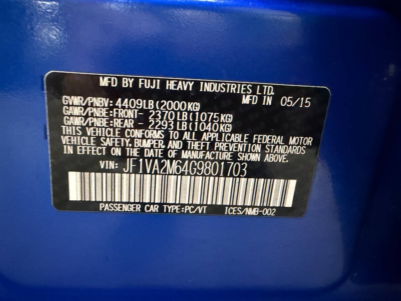 Used 2016 Subaru WRX STI AWD/4WD image 30