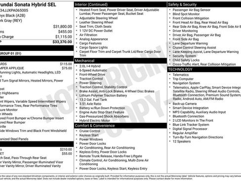 Used 2023 Hyundai Sonata SEL FWD image 2