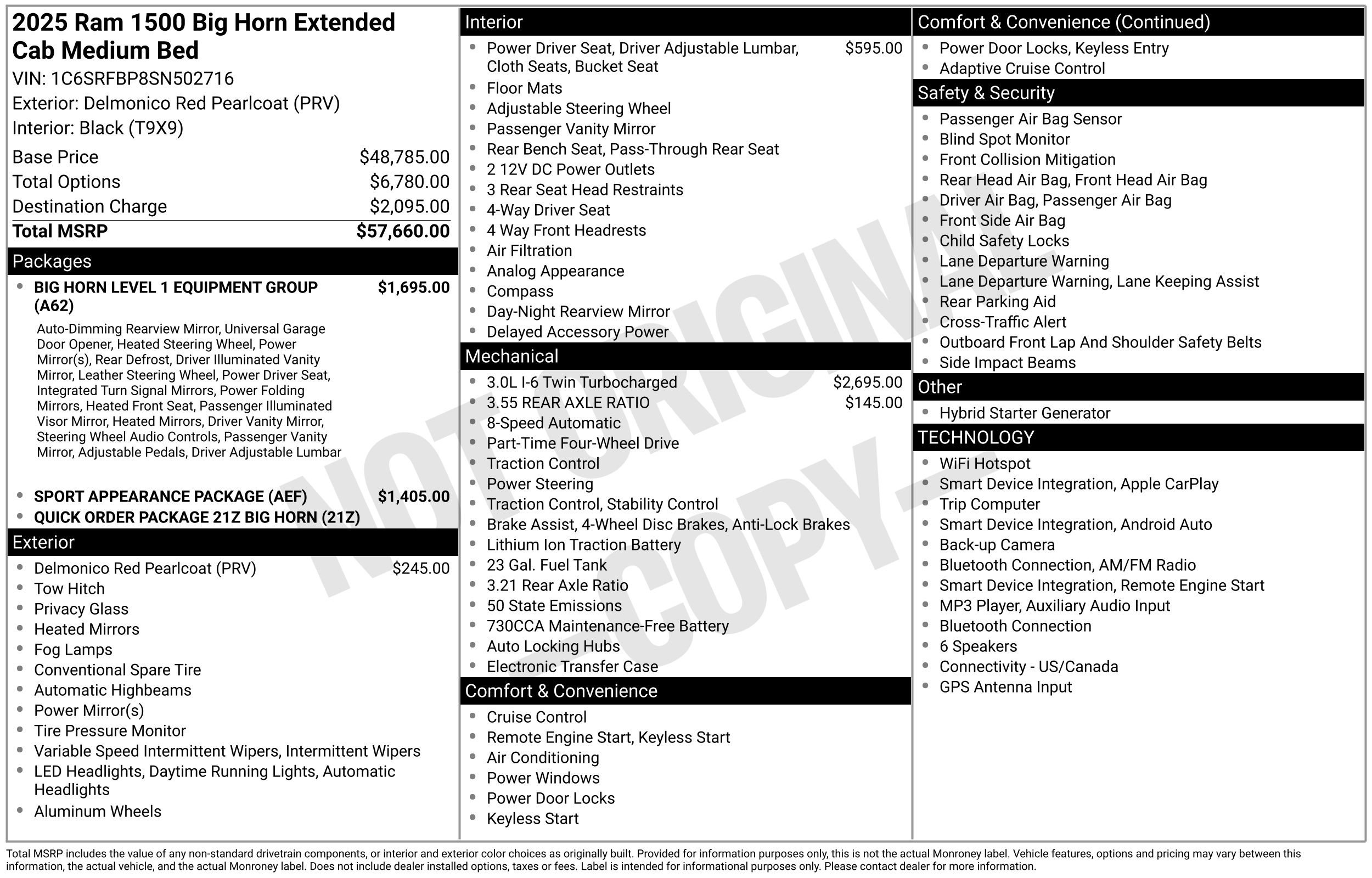 Used 2025 RAM 1500 Big Horn AWD/4WD image 42