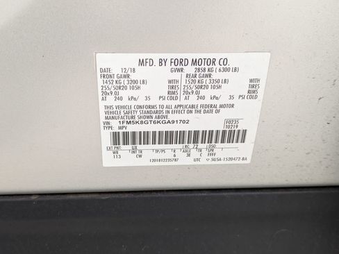 Used 2019 Ford Explorer Sport AWD/4WD image 40