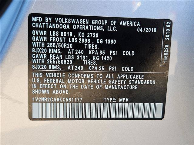 Used 2019 Volkswagen Atlas SEL Premium AWD/4WD image 27