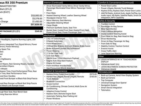 Used 2026 Lexus RX 350 Premium w/ Accessory Package (Z1) FWD image 12