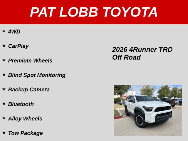 Certified 2026 Toyota 4Runner TRD Off-Road AWD/4WD image 28