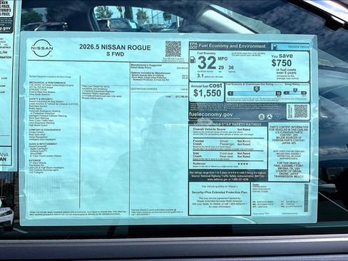 New 2026 Nissan Rogue S FWD image 13