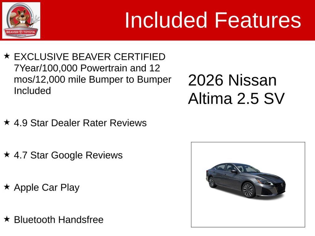 Used 2026 Nissan Altima 2.5 SV FWD image 4