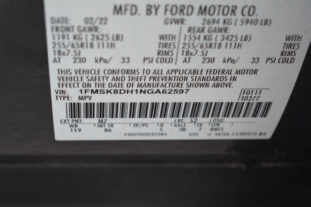 Used 2022 Ford Explorer XLT AWD/4WD image 28