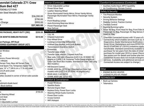 Used 2018 Chevrolet Colorado Z71 image 9