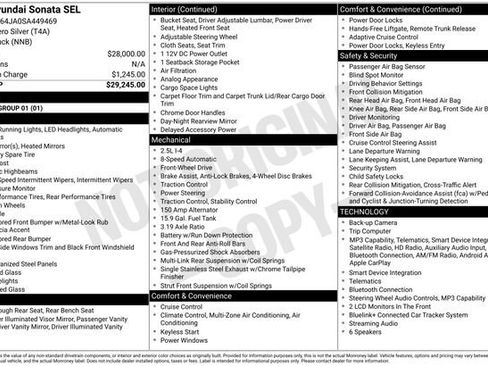 Used 2025 Hyundai Sonata SEL FWD image 10