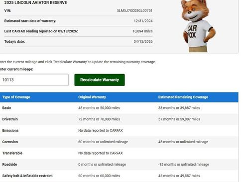 Used 2025 Lincoln Aviator Reserve w/ Jet Appearance Package image 75