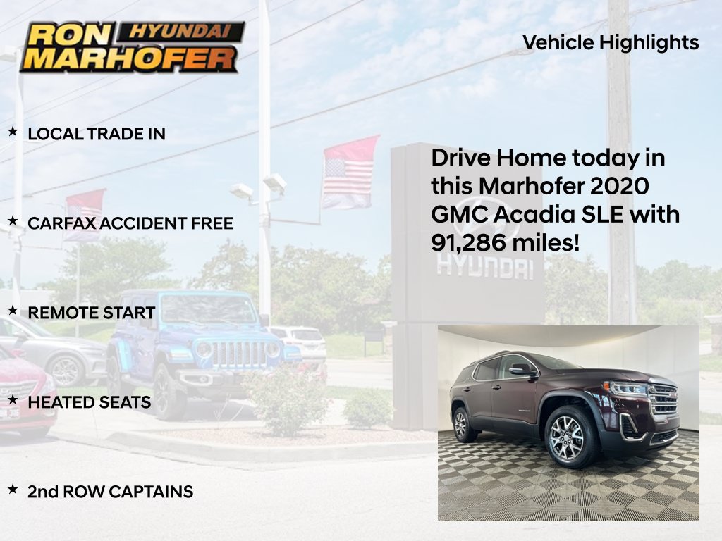 Used 2020 GMC Acadia SLE w/ Driver Convenience Package FWD image 15