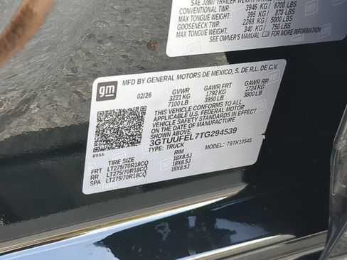 Used 2026 GMC Sierra 1500 AT4X AWD/4WD image 75