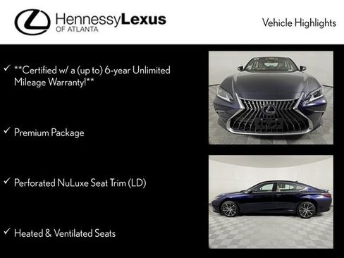 Certified 2022 Lexus ES 300h w/ Premium Package image 12