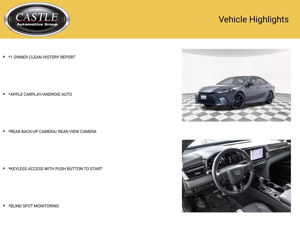 Used 2025 Toyota Camry SE AWD/4WD image 3