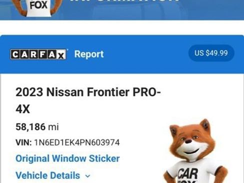Used 2023 Nissan Frontier PRO-4X w/ Pro Convenience Package AWD/4WD image 7