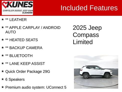 Used 2025 Jeep Compass Limited AWD/4WD image 2