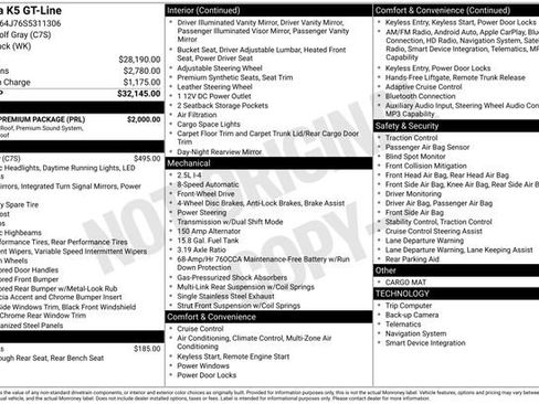 Certified 2025 Kia K5 GT-Line w/ GT-Line Premium Package FWD image 25