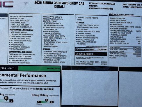 New 2026 GMC Sierra 3500 Denali w/ Denali Reserve Package image 39