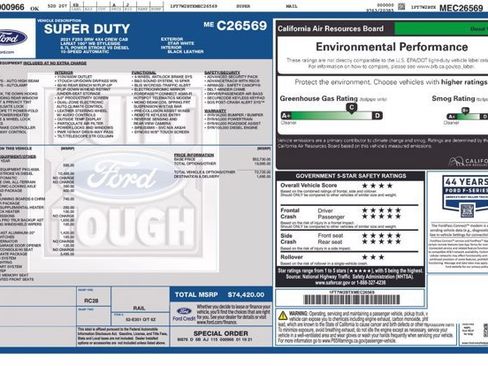 Certified 2021 Ford F250 Lariat w/ Lariat Ultimate Package AWD/4WD image 2