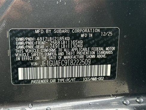 New 2026 Subaru Impreza 2.0i Sport image 23