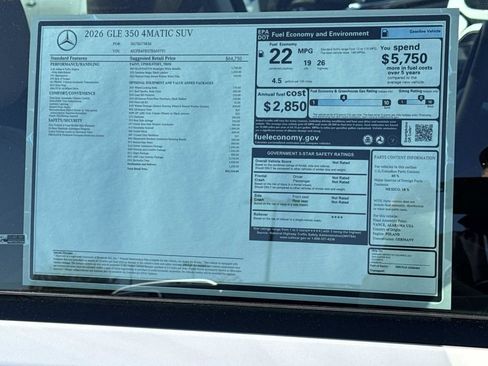 New 2026 Mercedes-Benz GLE 350 GLE 350 image 9