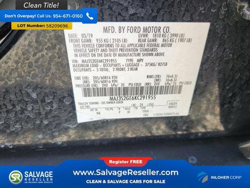 Used 2019 Ford EcoSport SE FWD image 17