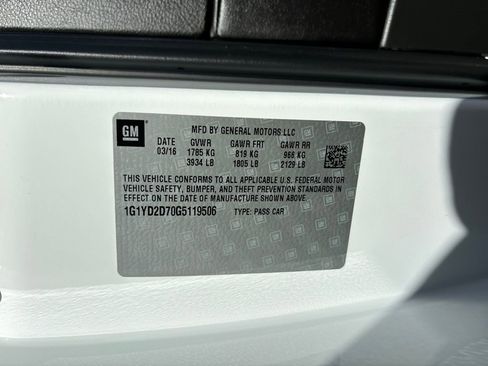 Used 2016 Chevrolet Corvette Stingray Coupe w/ 2LT Preferred Equipment Group image 28