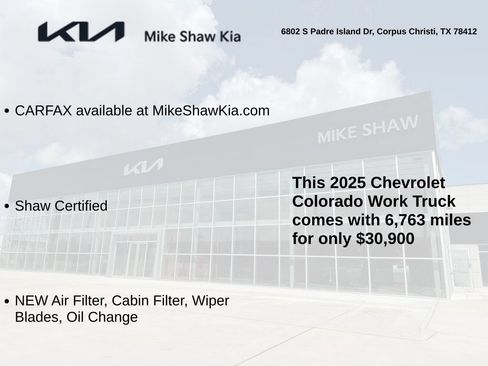 Used 2025 Chevrolet Colorado W/T RWD image 3