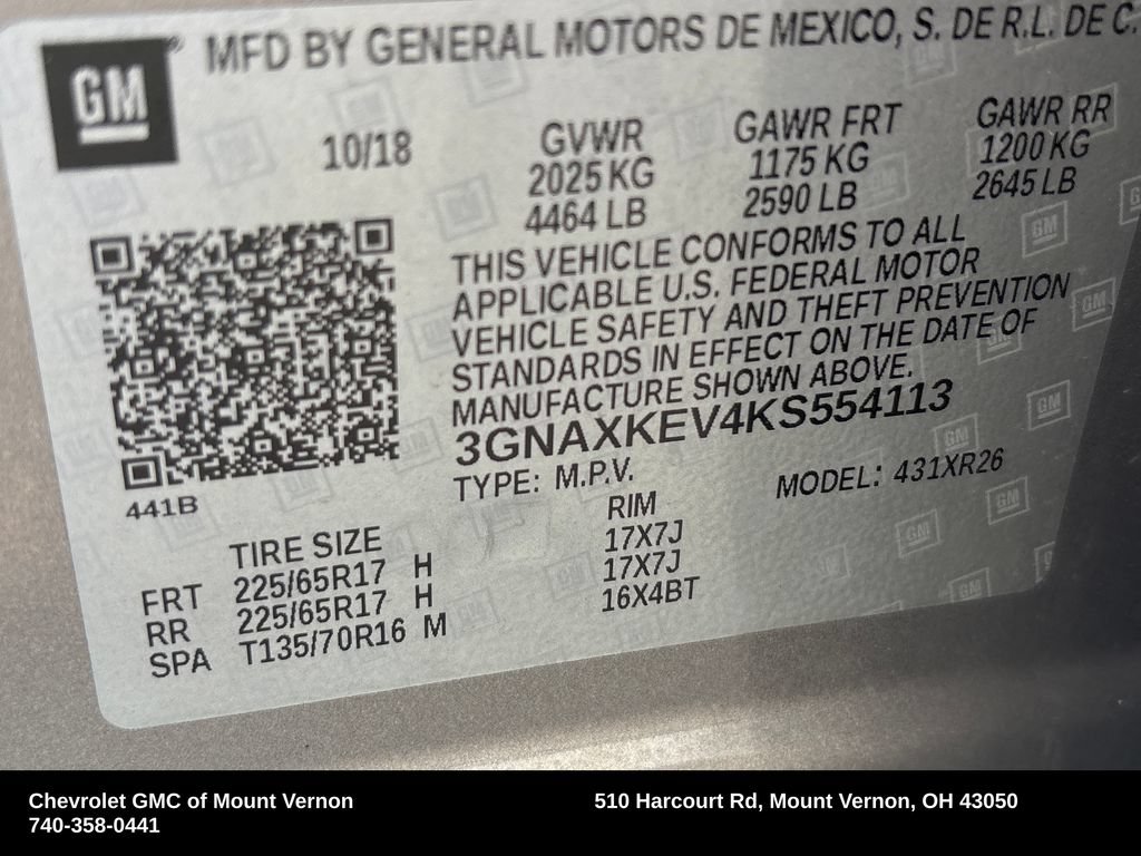 Used 2019 Chevrolet Equinox LT FWD image 32