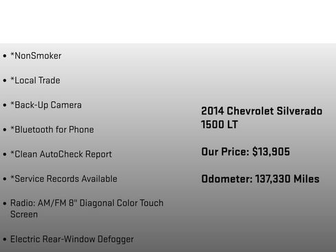 Used 2014 Chevrolet Silverado 1500 LT w/ All Star Edition AWD/4WD image 12