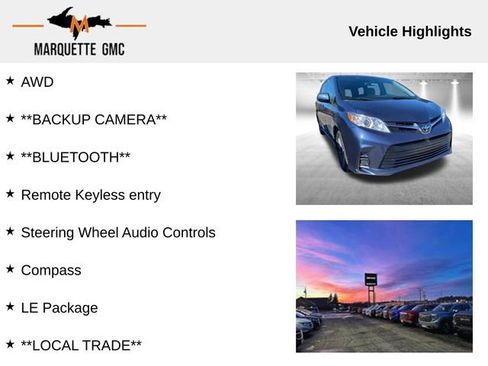 Used 2020 Toyota Sienna LE AWD/4WD image 3