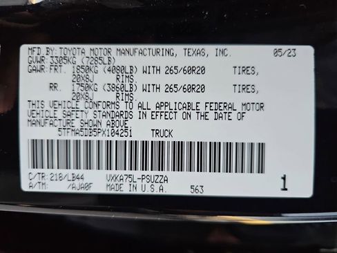 Used 2023 Toyota Tundra 1794 Edition w/ Advanced Package image 25