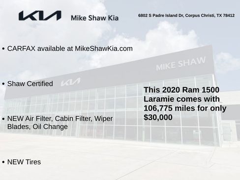 Used 2020 RAM 1500 Laramie AWD/4WD image 3