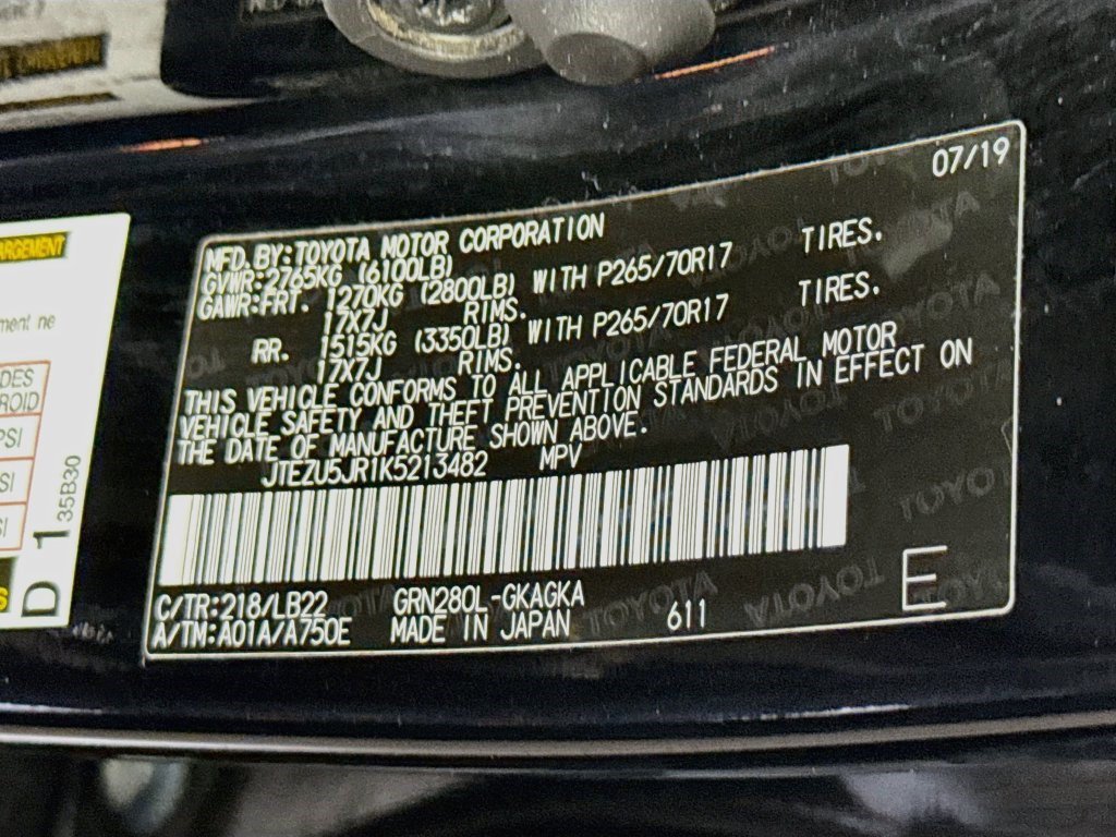 Used 2019 Toyota 4Runner SR5 Premium RWD image 38