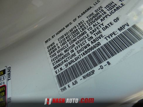Used 2019 Honda Odyssey EX-L image 84