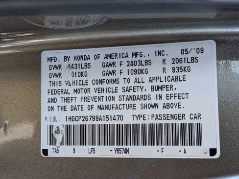 Used 2009 Honda Accord EX image 31