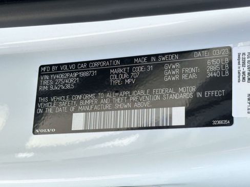 Certified 2023 Volvo XC90 B6 Ultimate w/ Protection Package Premier AWD/4WD image 19