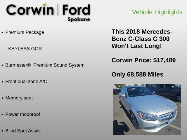 Used 2018 Mercedes-Benz C 300 4MATIC Sedan image 12