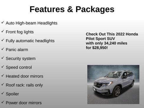 Certified 2022 Honda Pilot Sport image 24